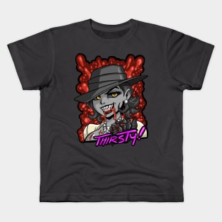 Thirsty Lady Vampire Kids T-Shirt